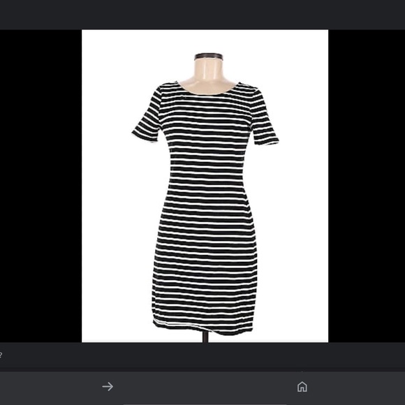 Sanctuary black and white striped dress Size Small - Picture 1 of 7